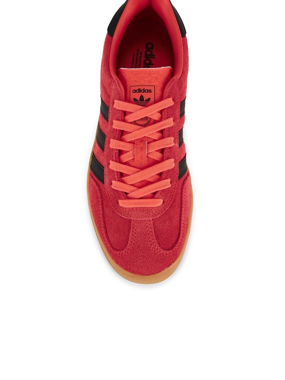 adidas women’s Red core Suede Gazelle  Sneaker